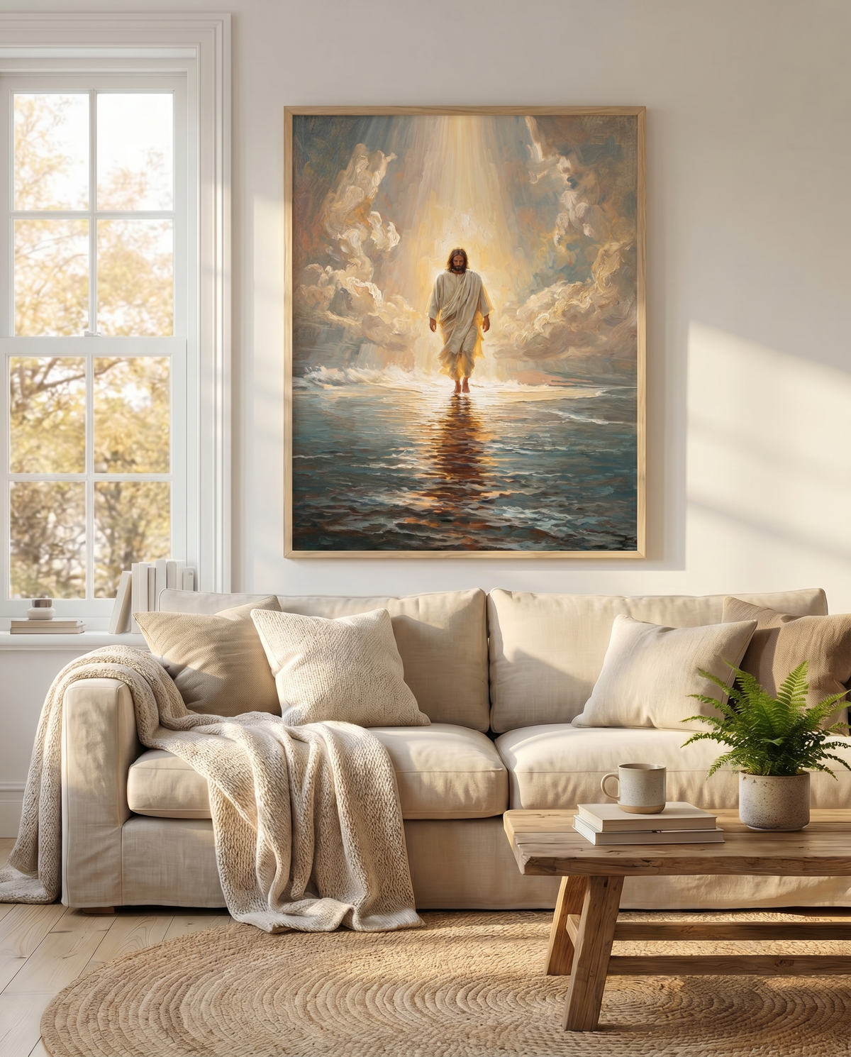 "Jezus Wandelt Op Water"