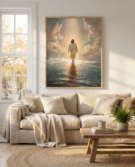 "Jezus Wandelt Op Water"