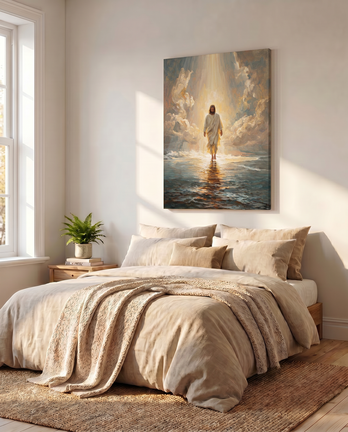 "Jezus Wandelt Op Water"