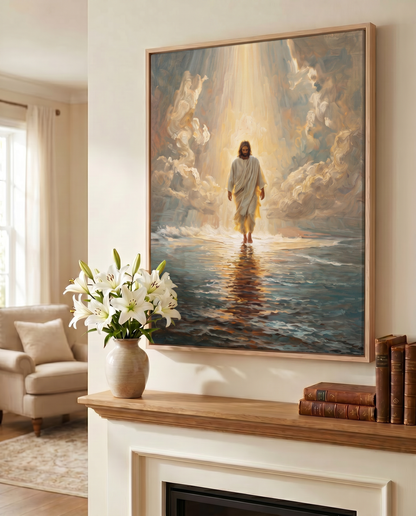 "Jezus Wandelt Op Water"